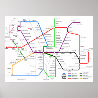 Póster Leeds Tube