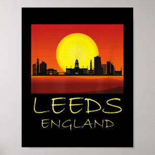 Póster Leeds Yorkshire Inglaterra Reino Unido Reino Unido
