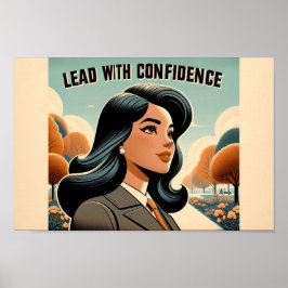 Póster Leer con confianza: Poster Inspirador