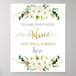 Póster Leer el aviso de la ducha de bebé