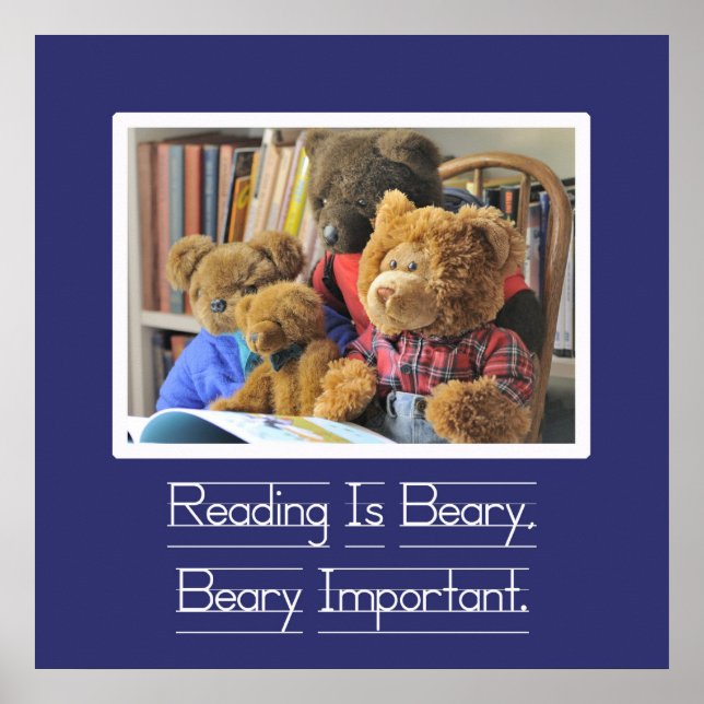 Póster Leer es Beary Importante (Frente)