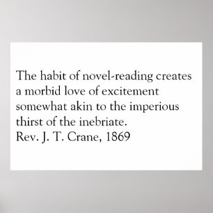 Póster Leer es malo.