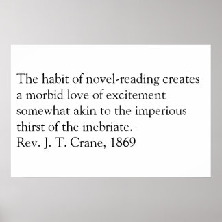 Póster Leer es malo.