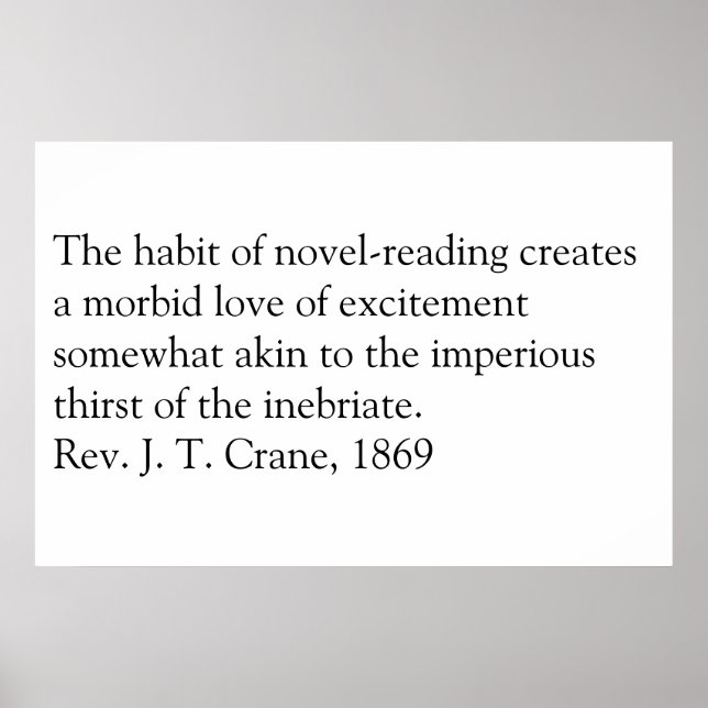 Póster Leer es malo. (Frente)