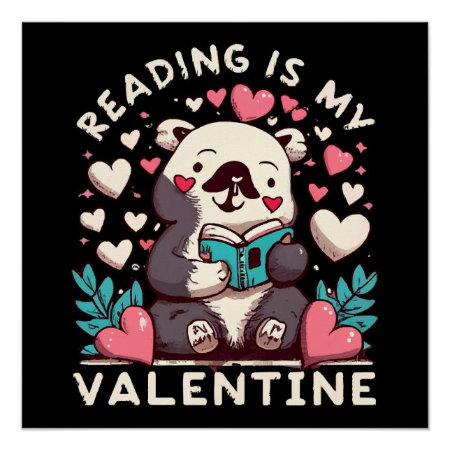 Póster Leer Es Mi San Valentín (Anverso)