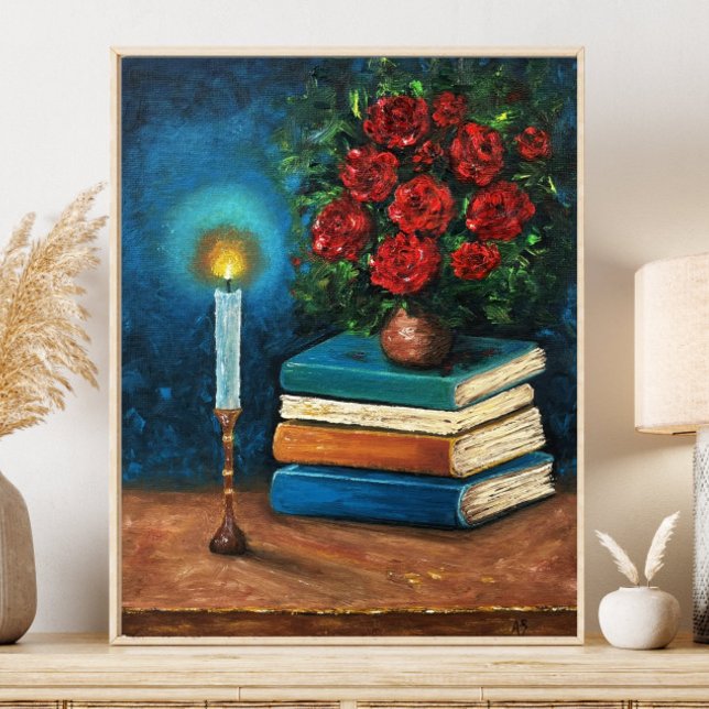 Póster Leer ilustra libros de Bella Artes de vida (Subido por el creador)