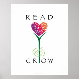 Póster Leer libros crecer