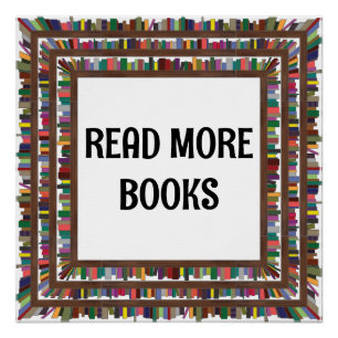 Póster Leer más libros