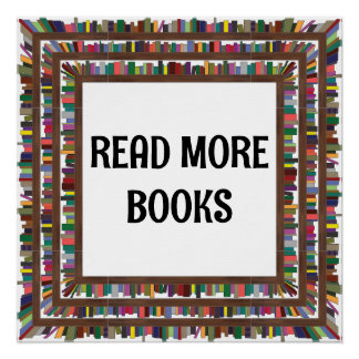 Póster Leer más libros