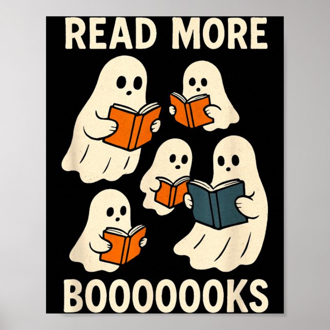 Póster Leer más libros  (Frente)