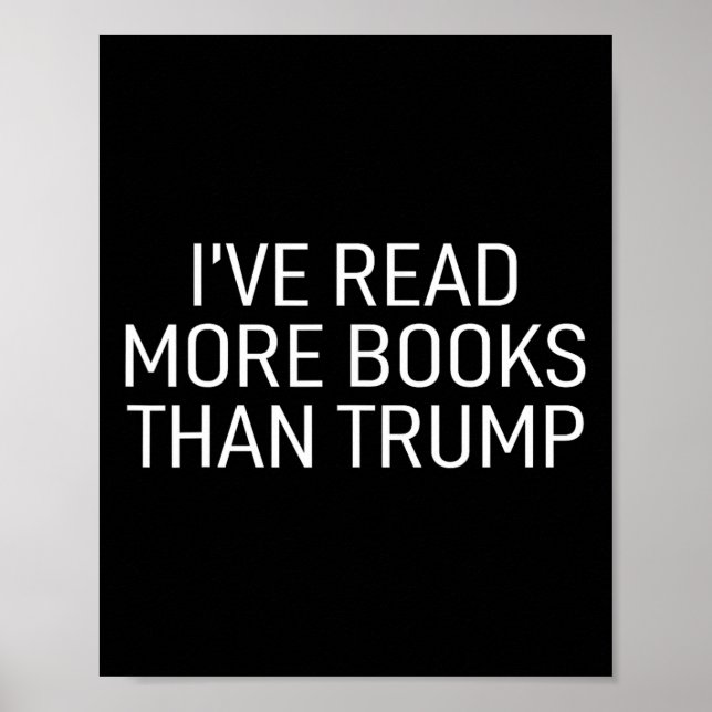 Póster Leer más libros que Trump (Frente)