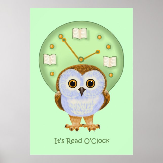 Póster Leer O'Clock (Frente)