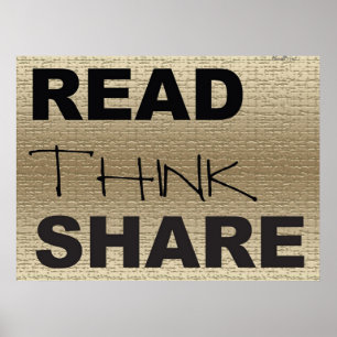 Póster Leer recurso compartido de reflexión