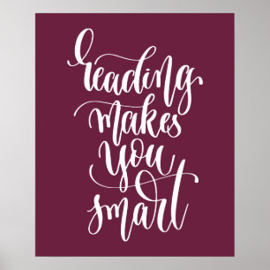 Póster Leer te hace más inteligente