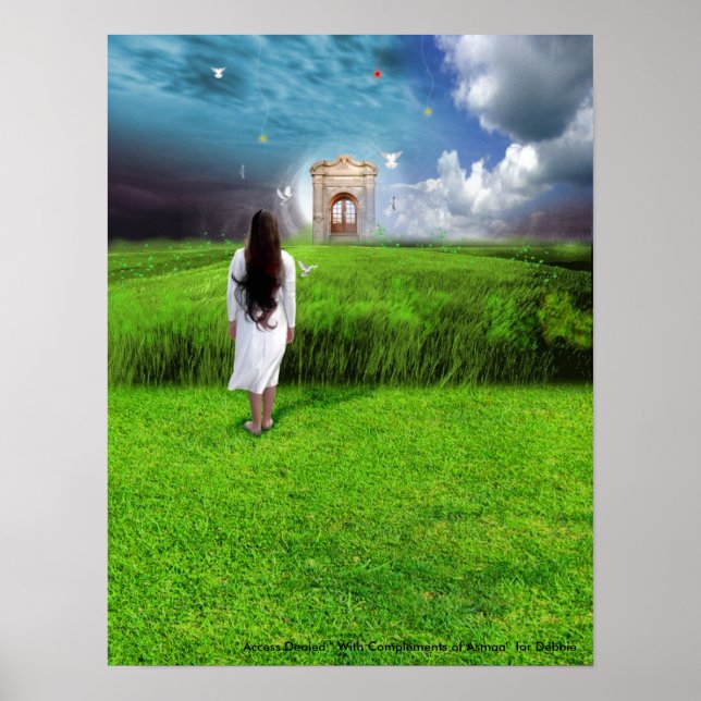 Póster leftalone2, " Acceso Denegado " Con Complementos.. (Frente)