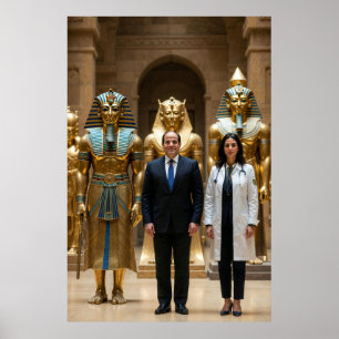 Póster Legado de Egipto El presidente El-Sisi da la bien