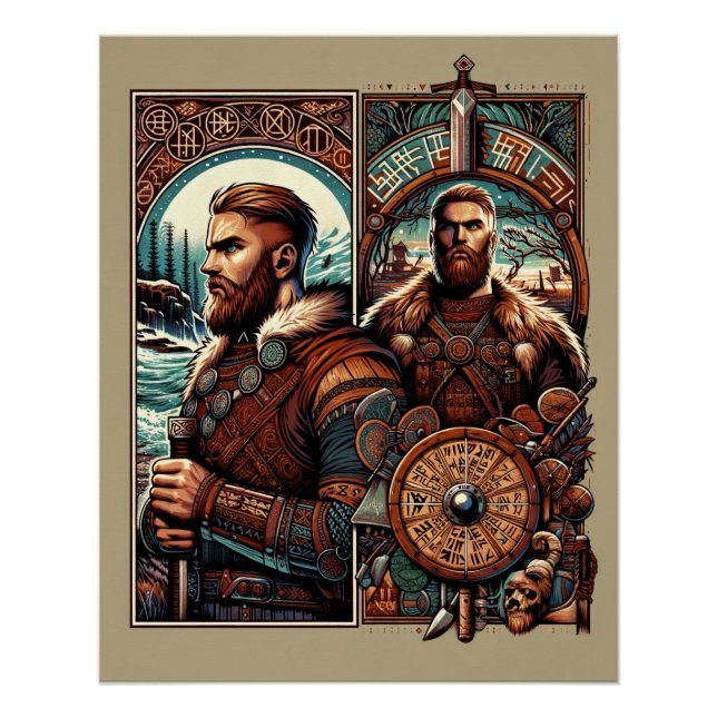 Póster Legado de los Guerreros Nórdicos (Anverso)