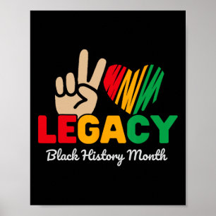 Póster Legado Mes de Historia Negra Africano-Estadouniden