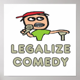 Póster Legalizar la comedia
