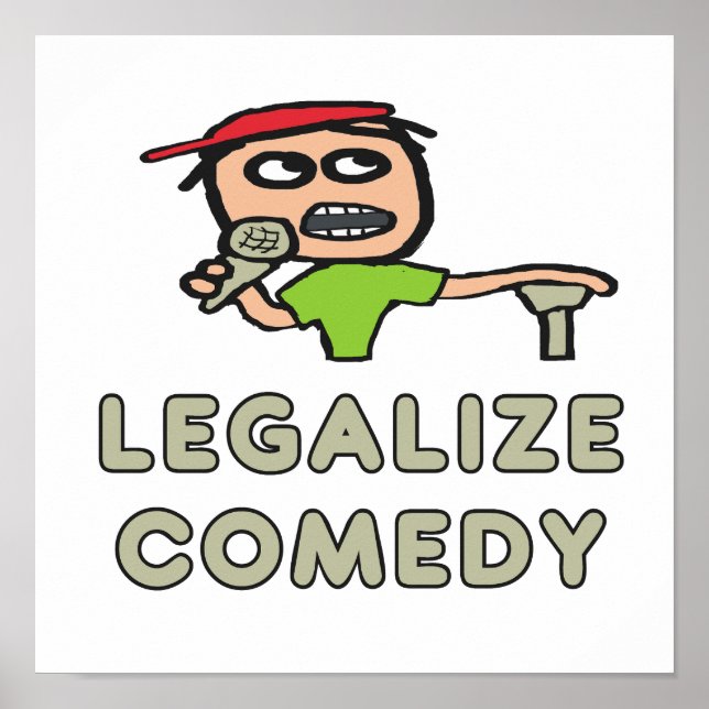 Póster Legalizar la comedia (Frente)