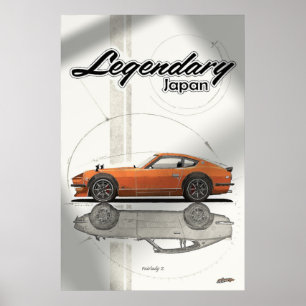 Póster Legendaria Poster Fairlady Z 240z S30 de Japón