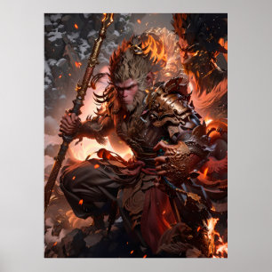 Póster Legendario del mito negro wukong