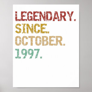 Póster Legendario desde octubre de 1997