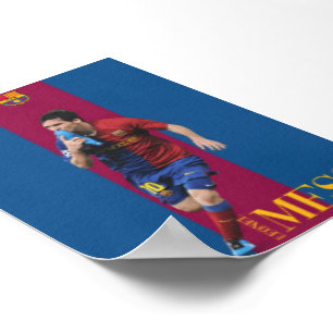 Póster Legendario Lionel Messi Barcelona Icono Beso de Bo