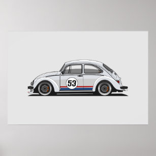 Póster Legendario Personalizado Herbie Bug Poster