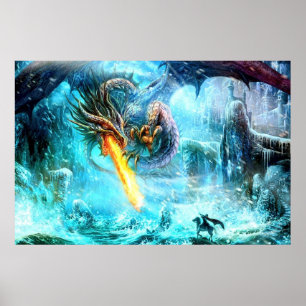 Póster Legendario Poster Dragón