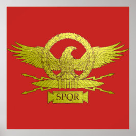 Póster Legión romana vintage Insignia