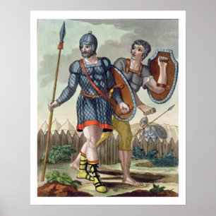 Póster Legionarios, de "L'Antica Roma", 1825 (li del