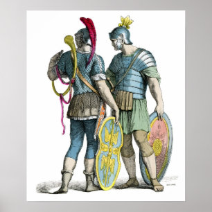 Póster Legionarios romanos antiguos