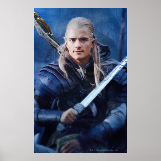 Póster LEGOLAS GREENLEAF™ en azul (Frente)
