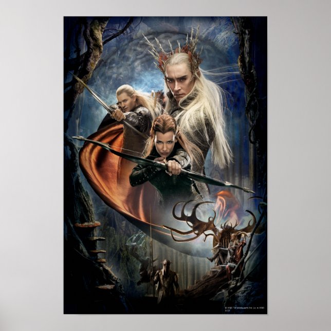 Póster LEGOLAS GREENLEAF™, TAURIEL™ y Thranduil (Frente)