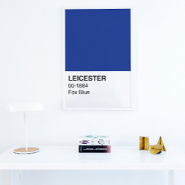 Póster Leicester Fox Blue - Ancho completo