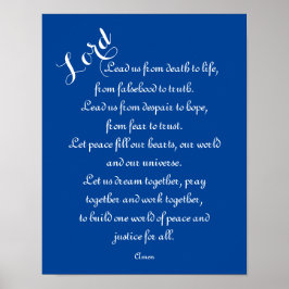 Póster Leídanos - World Peace Prayer