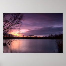 Póster Leighton Buzzard Winter Sunrise (7775) Poster