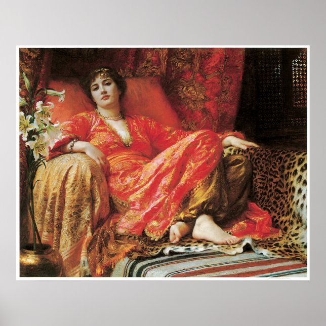 Póster Leila, 1892 Sir Frank Dicksee (Frente)