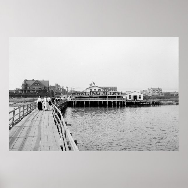 Póster Lejos de la entrada, 1904 (Frente)