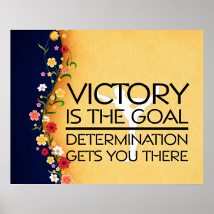 Póster Lema SUPERIOR de la victoria de la gimnasia