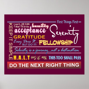 Póster lemas 17 de la recuperación