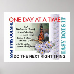 Póster lemas de la recuperación