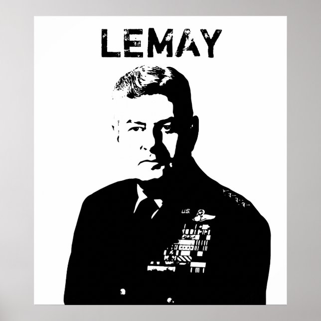 Póster Lemay — Blanco y negro (Frente)