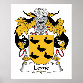 Póster Leme Family Crest
