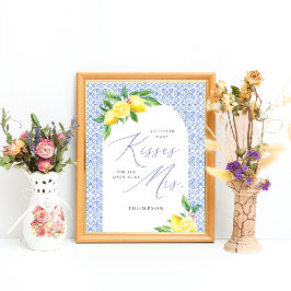 Póster Lemon Adivinan cuántos besos para que pronto sea l