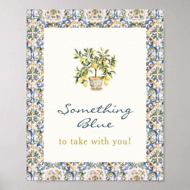 Póster Lemon Algo Azul (Frente)