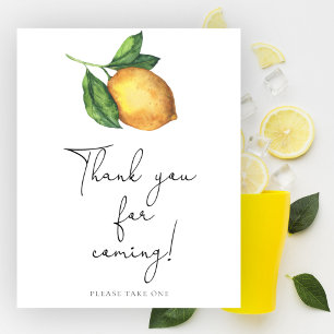 Póster Lemon branch Gracias por venir
