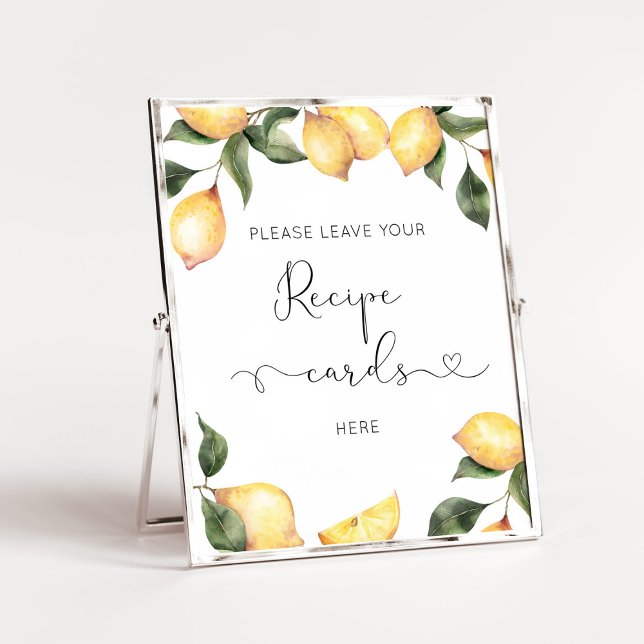 Póster Lemon deje su tarjeta de recetas aquí (Subido por el creador)