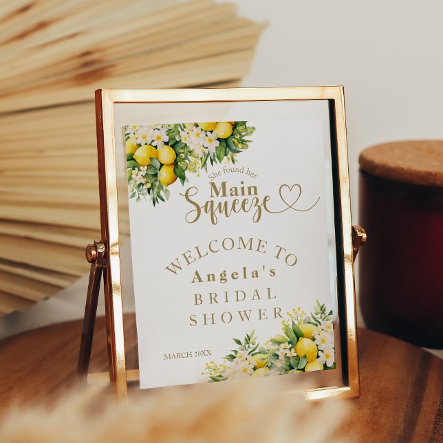 Póster Lemon Elegant Moderno Summer Bridal Shower (Subido por el creador)